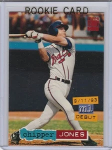 CHIPPER JONES ROOKIE CARD Atlanta Braves MLB Debut TSC Baseball RC - Picture 1 of 2