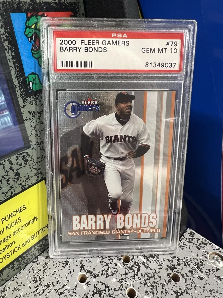 2000 Fleer Gamers Barry Bonds Graded PSA 10 GEM MINT Low Pop SF Giants - Image 1 of 3