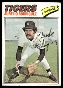 Tarjeta de béisbol Aurelio Rodríguez 1977 Topps #574 Tigres de Detroit - Imagen 1 de 2
