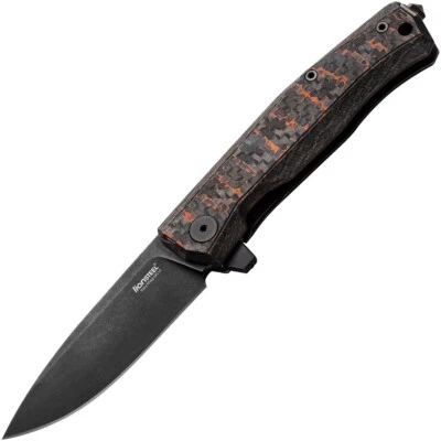LionSTEEL Myto Framelock Snake Skin CF & Titanium Folding Knife T01MCSS - Image 1 of 2