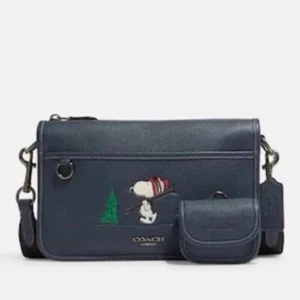Coach X Peanuts Heritage wandelbare Umhängetasche mit Snoopy Motiv schwarz CE710 neu mit Etikett - Bild 1 von 4