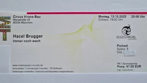 Hazel Brugger 13.10.2025 Circus Krone München - Parkett 1. Reihe - Bild 1 von 1