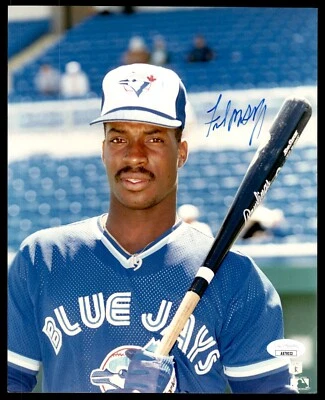 FRED MCGRIFF SIGNED 8X10  WITH JSA COA - TORONTO BLUE JAYS - Image 1 of 2