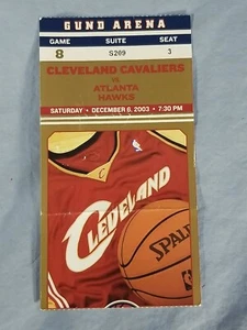 12-6-03 2003 Atlanta Hawks v Cavaliers Cavs Ticket Stub *Lebron James Rookie - Picture 1 of 2