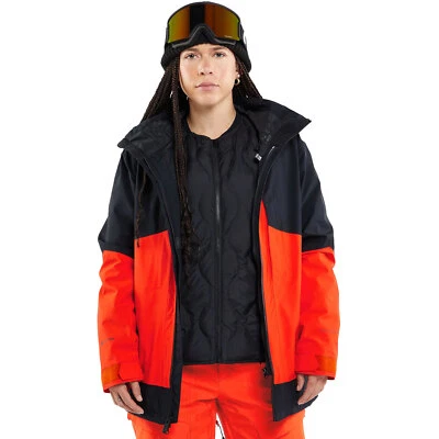 Volcom AW 3-In-1 Gore-Tex Damen-Skijacke Schneejacke Snowboard 3in1-Jacke Rot - Bild 1 von 4