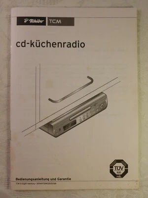 Antigua Guía De Usuario Tschibo Cd-Radio De Cocina - Imagen 1 de 3