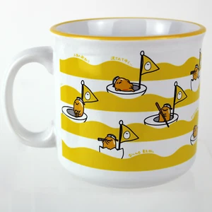 Taza de cerámica para cámper Gudetama 'Egg Boat' Sanrio 20 oz - Imagen 1 de 3