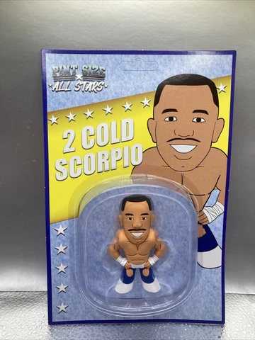 2 Cold Scorpio Pint Size All Star Wrestling Loot Action Figure AEW Brawler 2 ECW Cover