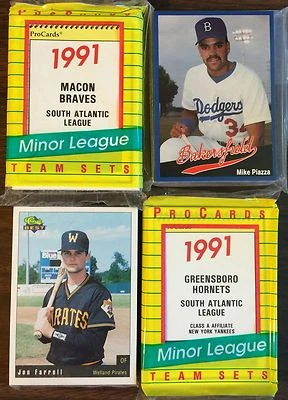 1991 Pro Cards YAKIMA-Dodgers Minor League comp UNOPEN Team Set A1017519 - Image 1 of 3