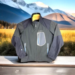 Montbell ClimaPro Windproof Outdoor Fleece Jacket Men's M Gray Full Zip 1106367 - Picture 1 of 17