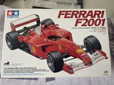 Tamiya Ferrari F2001 1:20 Nuova + Sponsor Decal ST27 + Cerchioni Allumineo ST27 - Immagine 1 di 4