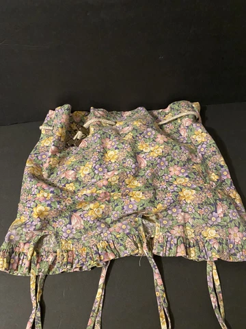 Longaberger Spring Floral Boardwalk Basket Drawstring Liner Cover