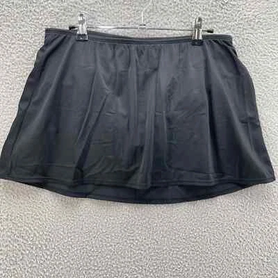 Falda de baño Jaclyn Smith para mujer 10 trajes de baño negros ligeros elásticos rendimiento Foto 1 de 4