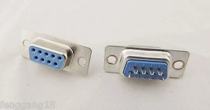 100x D-SUB DB9 9 Pin Female PCB RS232 Serial Solder Type Connector Socket PC Use - Picture 1 of 7