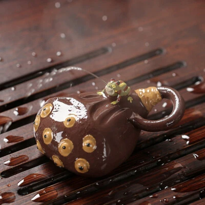 Creativo Té Mascota Yixing Zisha Púrpura Arcilla Rana Spray Agua Precioso Hecho a Mano Nuevo Foto 1 de 4