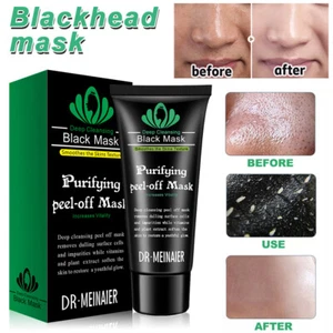 Purifying Black Peel Off Mask Facial Cleansing Blackhead Remover Charcoal Mask - Picture 1 of 18