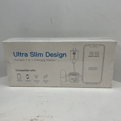 Estación de Carga 3 en 1 para Múltiples Dispositivos Apple Soporte de Carga Portátil para... Foto 1 de 4