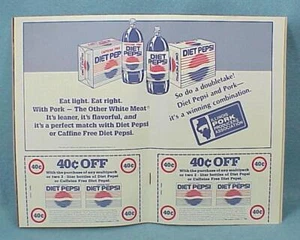 Diet Pepsi Cookbook 1987 -bx1 - Picture 1 of 1