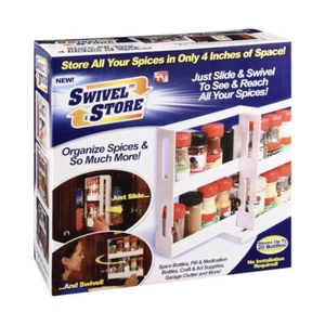 AS SEEN ON TV SWIVEL STORE Spices Organizer NEW IN BOX FREE SHIPPING L@@K! - Picture 1 of 1