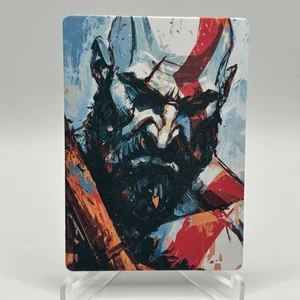 Kratos God of War Digital Art Card 1/1 PaintOholic Signed one of one - Picture 1 of 4