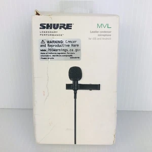 Shure MVL Microfono da bavero a clip 3,5 mm nero MVL35 MM scatola aperta - Foto 1 di 11