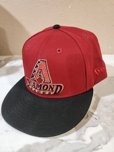 Arizona Diamondbacks New Era 59fifty eng anliegende Mütze Größe 8 weinrot - Bild 1 von 6