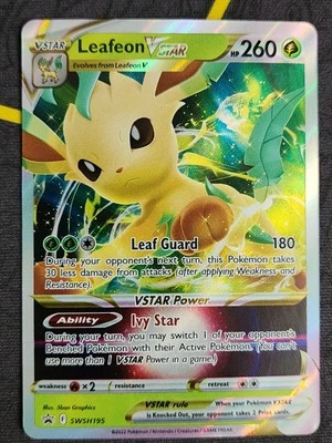 Leafeon VSTAR SWSH195 SWSH: Sword & Shield Promo Cards Holo - Image 1 of 4