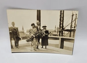 1925 Vintage Sepia Photo-NY Central- Albany Ferry Staten Island Celebration - Picture 1 of 4