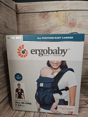 Portabebés Todo en Uno Ergobaby Omni 360 Caja Abierta - Tweed Azul - NUEVO EN CAJA Foto 1 de 4
