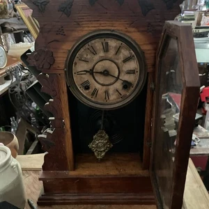 Antique Gilbert 8 Day Kitchen/Parlor/Mantle Clock Time & Strike c. 1891 Working - Picture 1 of 8