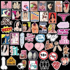 96Pcs Vinyl Adult Stickers Bomb Skateboard Guitar Luggage Sexy Girls Decals Lot - Picture 1 of 11