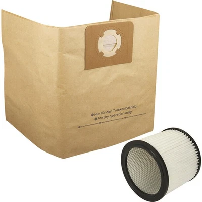 Staubsaugerbeutel 30L +/- Lamellenfilter für Einhell, Lavor, Parkside, Rowenta.. - Bild 1 von 2