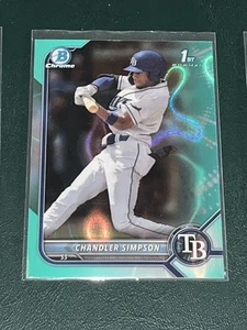 Bowman Draft 2022 cromo Chandler Simpson Aqua Lava/199 - Imagen 1 de 5