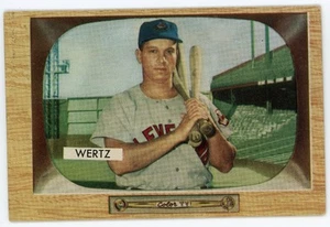 1955 Bowman Vic Wertz #40 Indians Vg-Ex+ - Picture 1 of 1