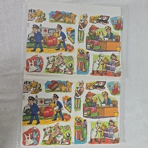 Mamelok Presse MLP Vintage gestanzte Papierreste Teddybären Krankenhaus Sammelalbum 1702 - Bild 1 von 4