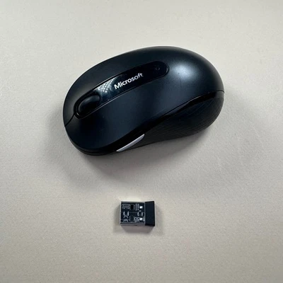 Microsoft Wireless Mobile Mouse 4000 Graphite Model 1383 w/ Dongle - Image 1 of 4