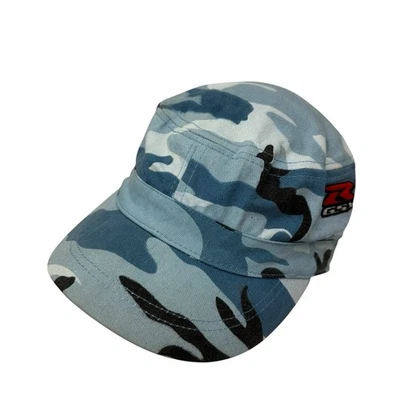 Gorra militar Suzuki Cadet azul camuflaje R GSX motocicleta camuflaje ajustada Foto 1 de 4
