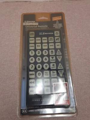 Emerson Jumbo Universal Remote Control  8 Devices Brand New Sealed - Image 1 of 3