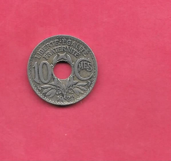 FRANCIA KM866a 1923 10 CÉNTIMOS EN MUY BUEN ESTADO MUY BUENA MONEDA ANTIGUA DE ENTREGUERRAS Foto 1 de 1