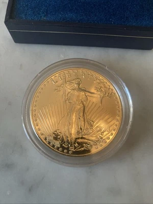 1933 National Collectors Mint Double Eagle Proof 24 kt Gold Clad w/ Box. - Image 1 of 4