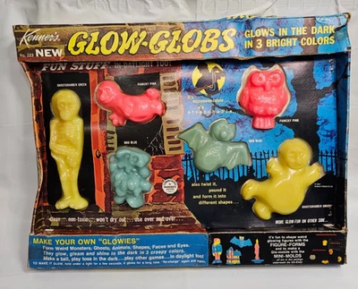 Kenner Glow-Globs #223 1967 juego de 6 piezas sellado nuevo raro Foto 1 de 4