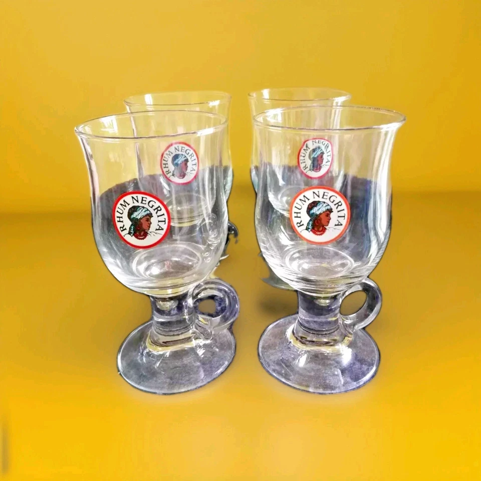 4 anciens verres chopes rhum negrita - Photo 1/1