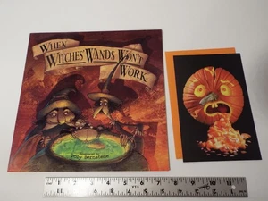 When Witch's Wands Won't Work By Poly Bernatene-WITCH-HALLOWEEN GREETING CARD** - Imagen 1 de 11