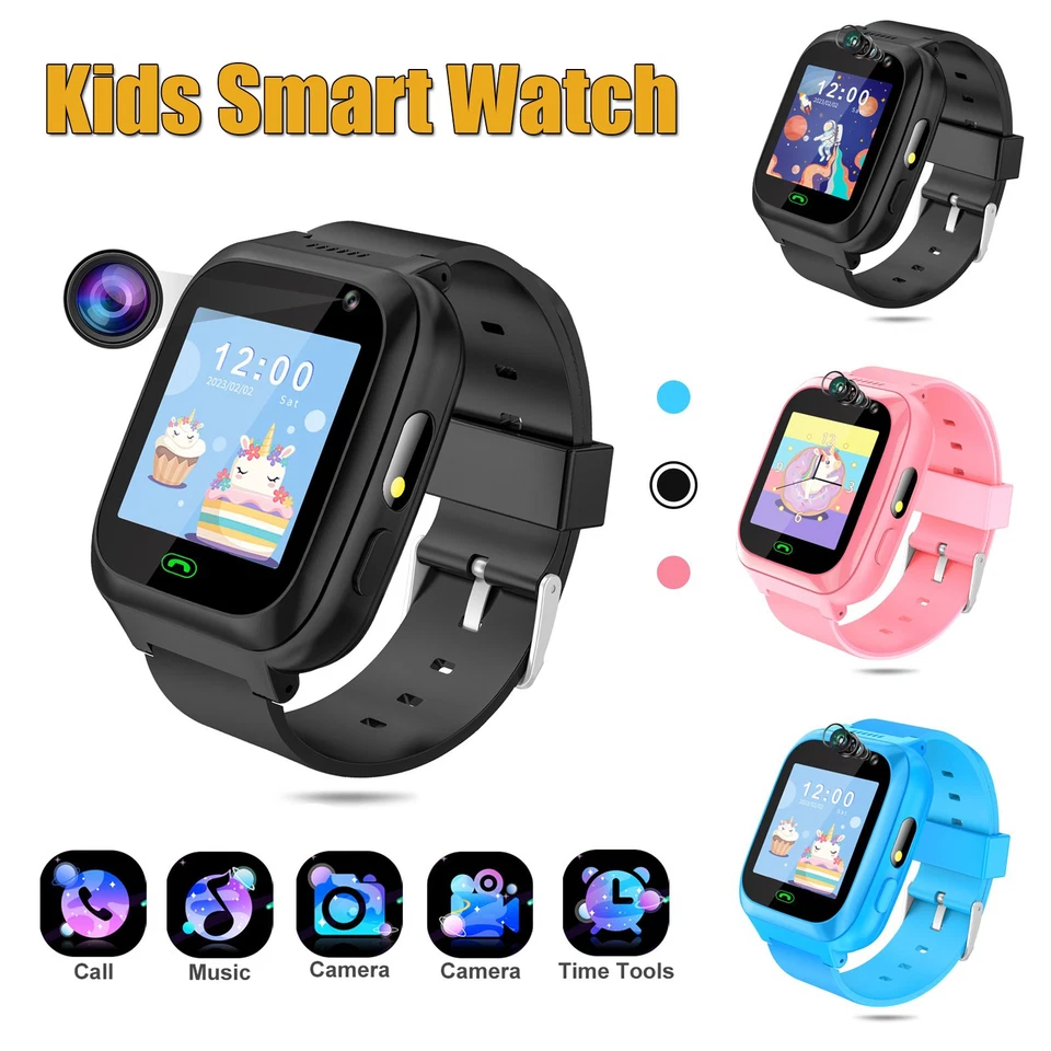Kids Smart Watch - Camera Video Call GPS SOS Phone Watches For Boys Girls Gifts