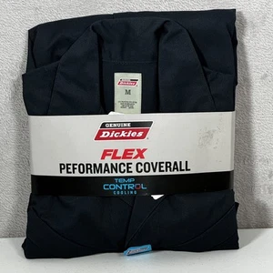 Dickies Men's Flex Performance Long Sleeve Coveralls Dk. Navy Medium Regular~NWT - Picture 1 of 5