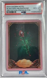 Hazbin Hotel 2nd Edition Foil Card - ALASTOR'S MICROPHONE - PSA Gem 10!! - Bild 1 von 2