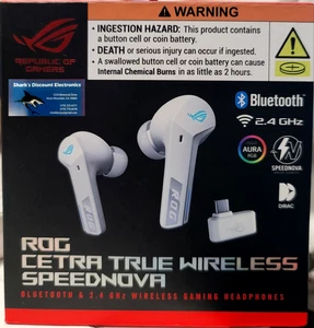 Auriculares inalámbricos para juegos ASUS ROG Cetra True (2,4 GHz y Bluetooth 5,3, nuevos - Imagen 1 de 3