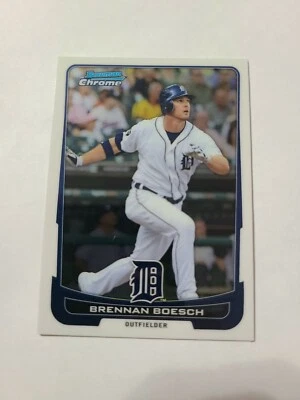 2012 Topps Bowman Chrome Baseball Card Brennan Boesch 212 - Image 1 of 2