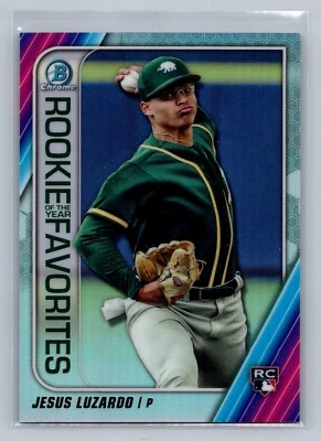 2020 Bowman Chrome #ROYF-JL Jesus Luzardo Rookie of the Year Favorites - Image 1 of 2