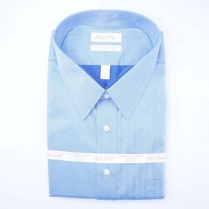Roundtree & Yorke Gold Label Dress Shirt 20"x36/37" Tall Blue Non-Iron NWT - Picture 1 of 12